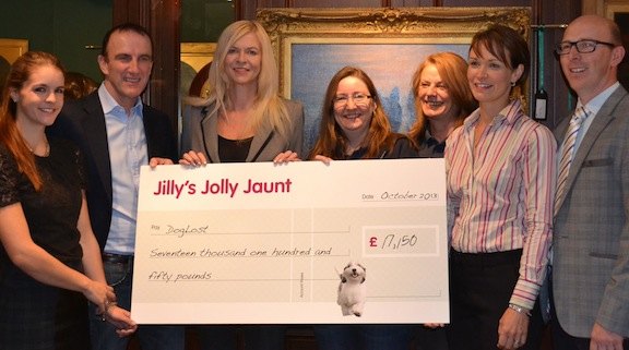 Jilly's Jolly Jaunt cheque presentation